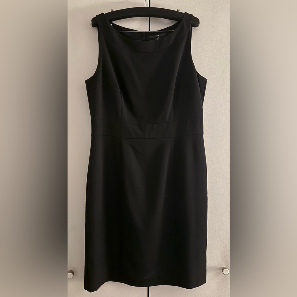 H&M Black Knee Length Sheath Dress (LBD)